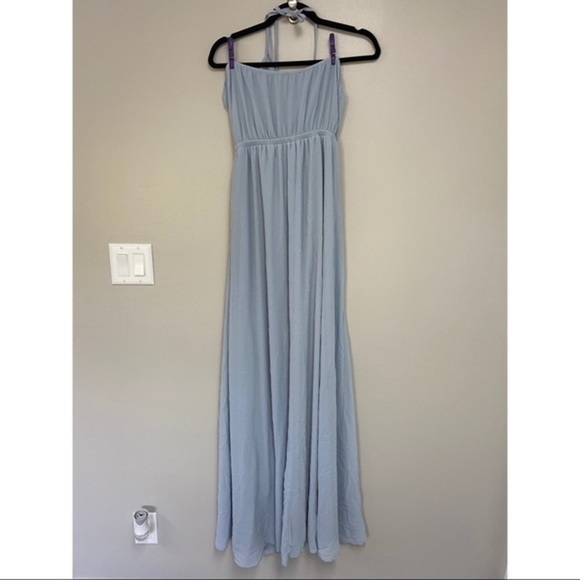 SMYM Heather Halter Maxi Steel Blue - Picture 5 of 8